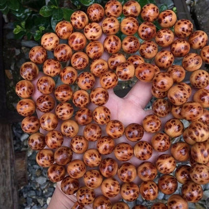 Natural Thuja 108 Beads Bracelet Full Burl Bird Eye 10mm Meditation Mala Gift
