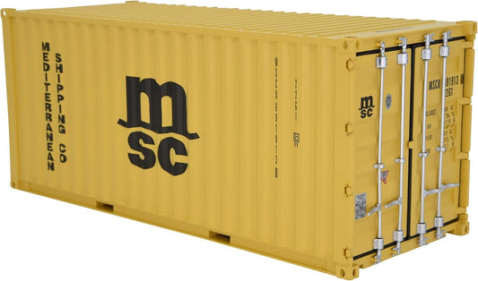 1:20 MSC 20GP Shipping Container Model Abs Resin & Wood Toy Home Decoration Gift
