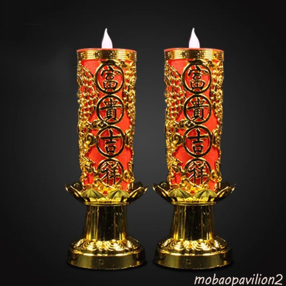 21cm New LED Electronic Candles Buddha Light Simulation Led Buddha Candle Lamp