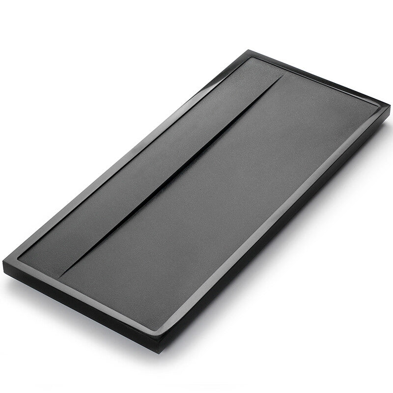 Stone Tea Tray Simple Pattern Black Stone Weighted Tea Table Water Draining Tray