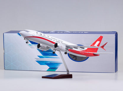 1:85 47CM SHANGHAI AIRLINES BOEING 737 MAX Airplane Landing gear Resin Model
