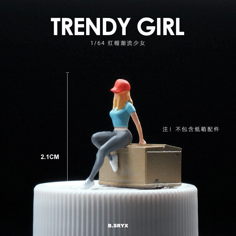 1/64 Figure Model Sexy Girl Model Boy Model City Street Mini Scene Doll