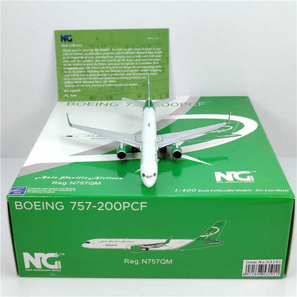 1:400 NG Models Asia Pacific air cargo B757-200 Passenger Diecast Aircraft Model