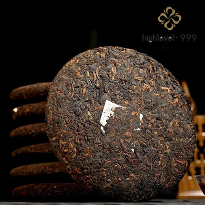 357g Ripe Pu'er Yunnan Lao Pu'er Ancient Tree Aged Compressed Tea Cake