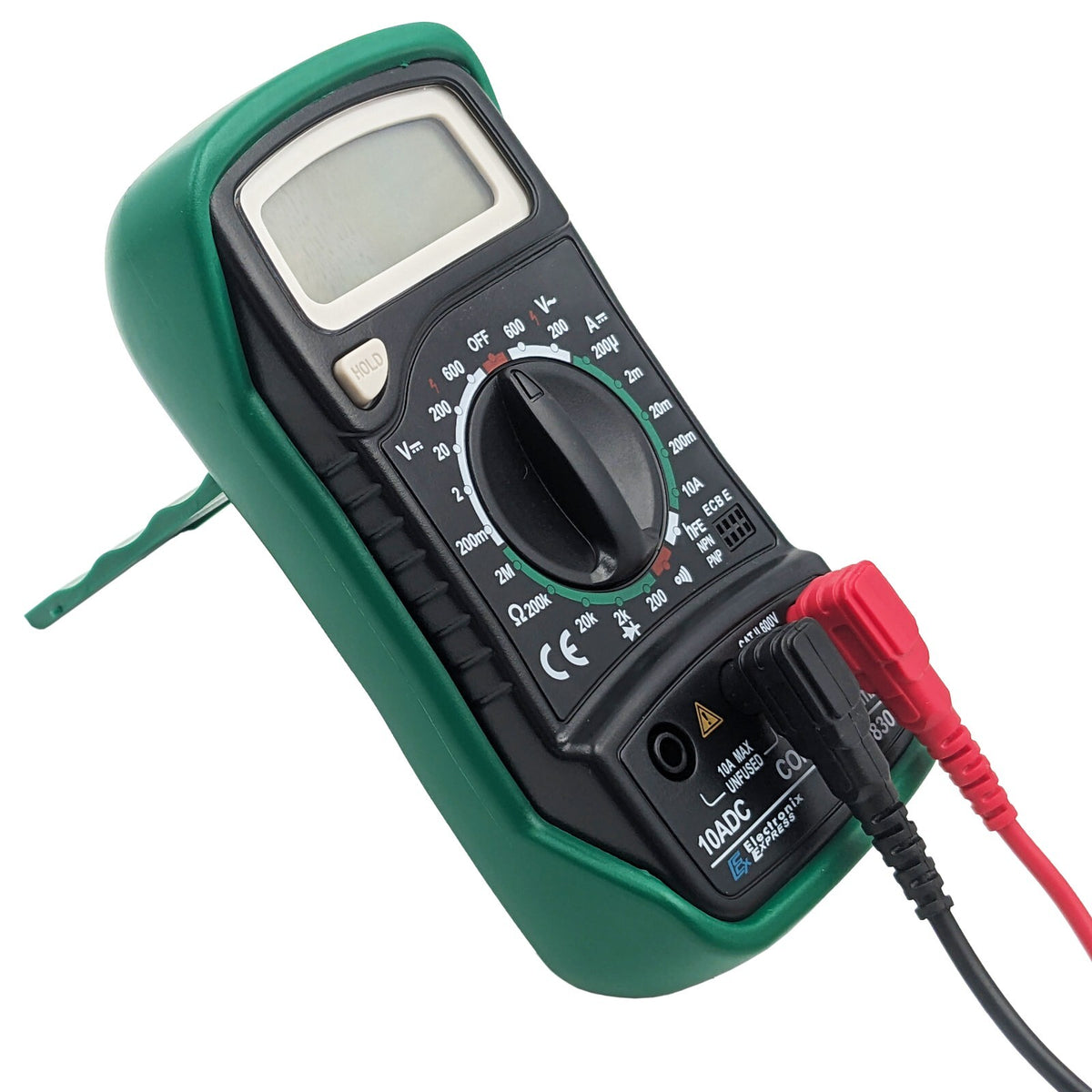 Digital Multimeter 3½ Digit 1999 Counts LCD, AC/DC to 600V, Current to 10A