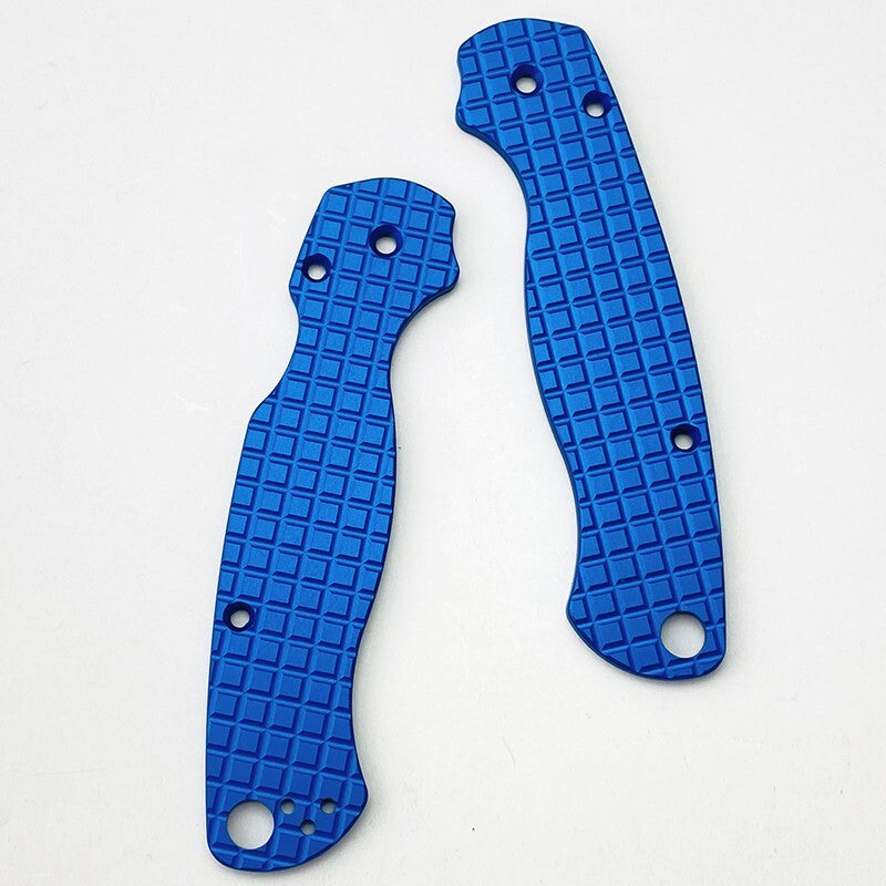 1 Pair Aluminum Alloy Knife Handle Scales for Spyderco C81 Para 2 Folding Knives