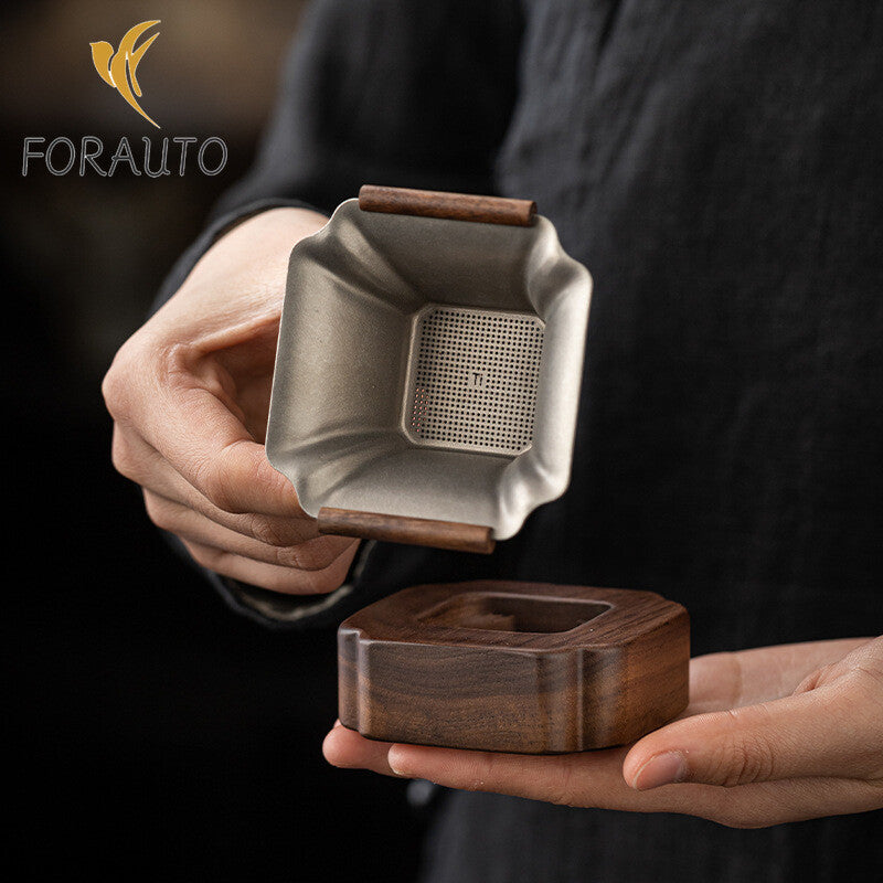 Square tea filter water filter golden tea filter tea set -