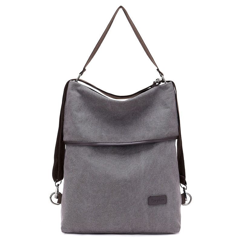 Multifunctional Canvas Backpacks Multi Pocket Travel School Books Bags Polyester