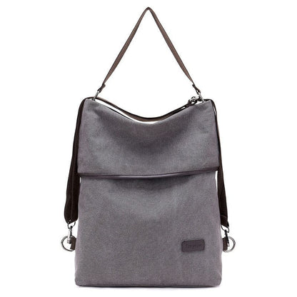 Multifunctional Canvas Backpacks Multi Pocket Travel School Books Bags Polyester