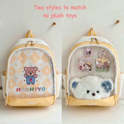 Backpack Cute Transparent School Backpack Bags Nylon 32*42*13 CM Polyester Purse