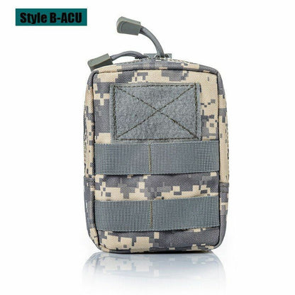 Tactical Pouch Shoulder Waist Bag Waterproof Nylon Multifunction Hunting Travel