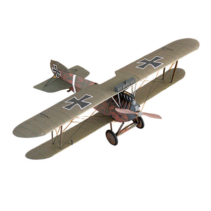 DIY 1:33 Phonix D II Fighter Paper Plane Model Military Puzzle Kit Unassembled