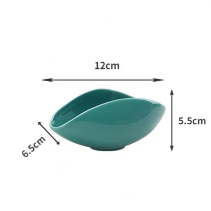 Turquoise Green Ceramic Tea Lotus Tea Spoon Household Handmade Tea Shovel