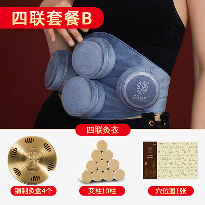 Moxibustion Box Portable Moxa Box Pure Copper Portable Smokeless Wormwood Pot 艾灸