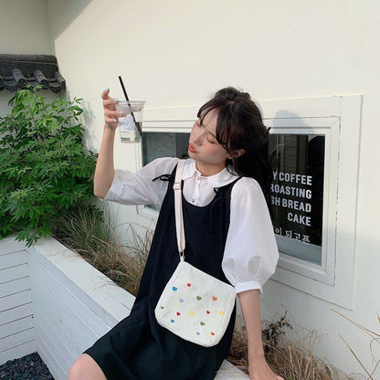 Women Crossbody Bag Classic Cute Shopping Shoulder Bags Casual Canvas Polyester