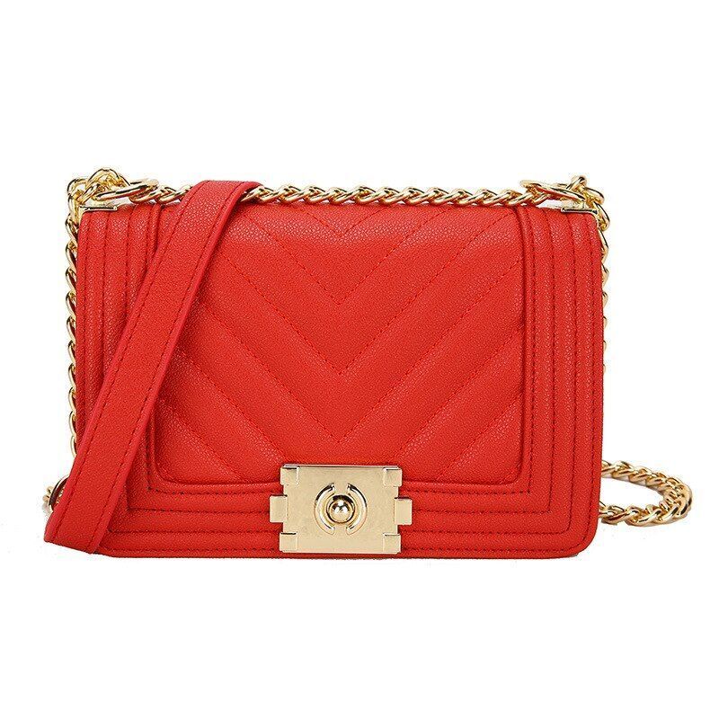 Retro Embroidery Chain Bag Handbag Shoulder Messenger Small Square Bag S/L Size