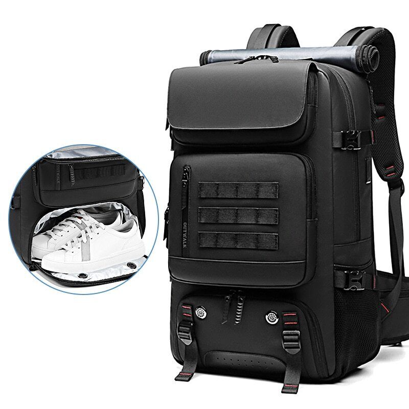 Men Travel Backpack 60L Outdoors Backpack Bag Backpack Shoe Bag