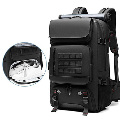 Men Travel Backpack 60L Outdoors Backpack Bag Backpack Shoe Bag