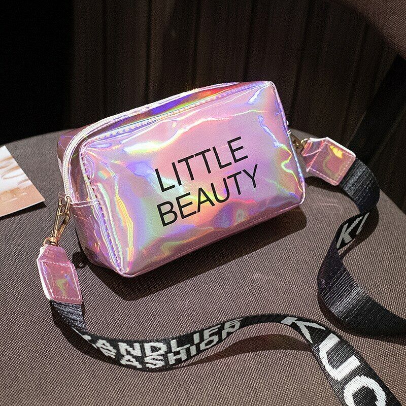 New Female Mini Laser Crossbody Bags PVC Casual Messenger Shoulder Bags Fashion