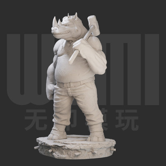 1/24 resin figure model Anime character Rhino Man Unassembled unpainted