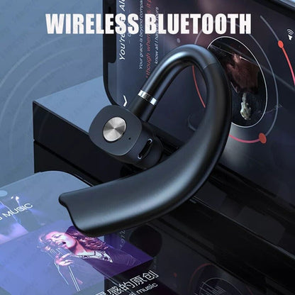 Trucker Wireless Headset Bluetooth 5.1 Earpiece Dual Mic Earbud Noise Cancelling