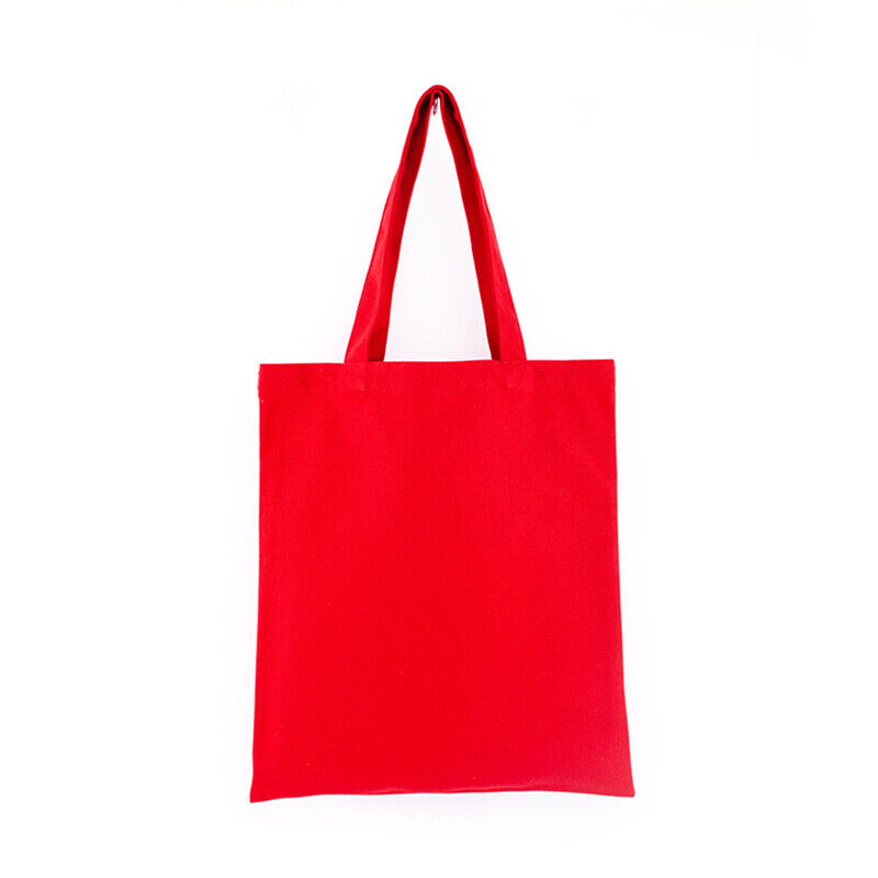 Solid Color Canvas Bags Shopping StorageBags Tote Bag Eco-friendly Shopping Bags