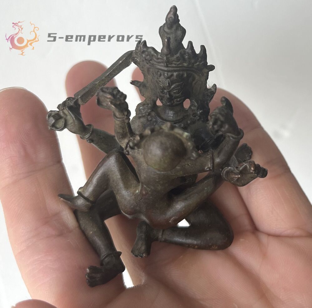 Tantra Buddhism Hevajra Yab-Yum Happy Sex Buddha Statue Home Decor