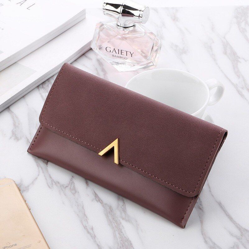 Synthetic Leather Women Wallet Hasp Zipper Coin Card Holder Bag Purse 19.5*9.5CM
