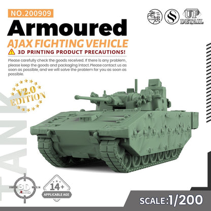 SSMODEL SS200909 1/200 Military Model Kit Ajax Armoured Fighting Vehicle