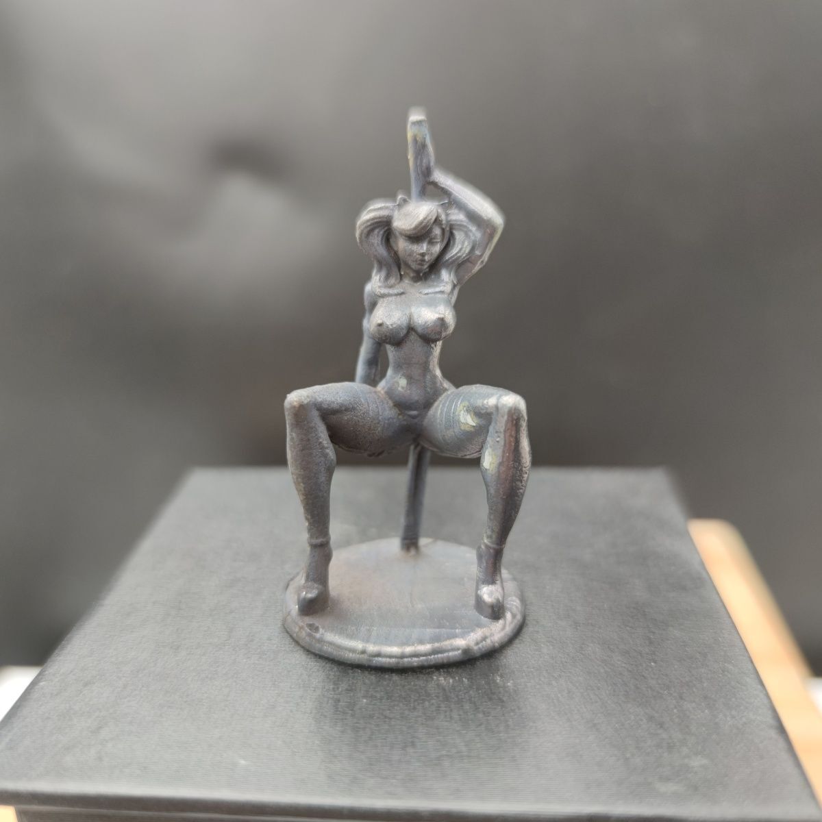 Chinese antique bronze statue hand carved nude girl body art decoration hot sale