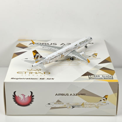 1:400 Phoenix Etihad Airways A321neo Airplane Diecast Aircraft Plane Model
