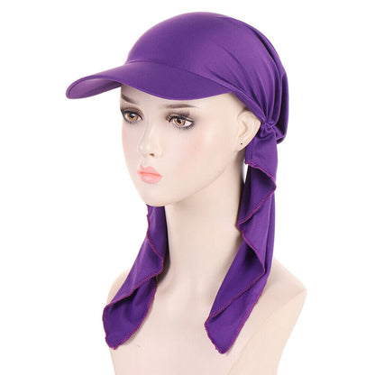 Fashion Turban Hat Scarf Cap Baseball Cap Headscarf Sun Hats Women Classic So