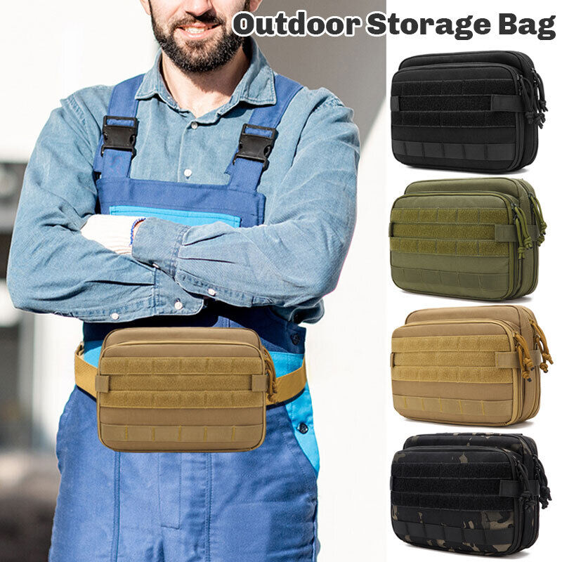 Waterproof Tactical Pouch Molle EDC EMT Outdoor Map Storage Bag Waist Bags