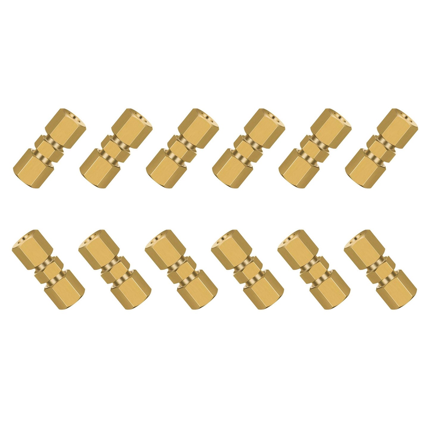 Straight Brake Line Compression Fitting Union Fits 3/16in or 4.75mm tubes