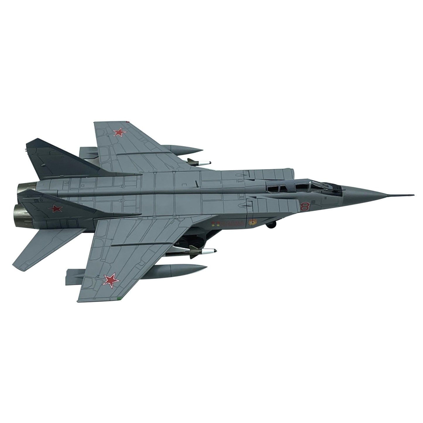 1/72 Scale MiG-31 Interceptor Aircraft Supersonic Fighter Metal Model Plane