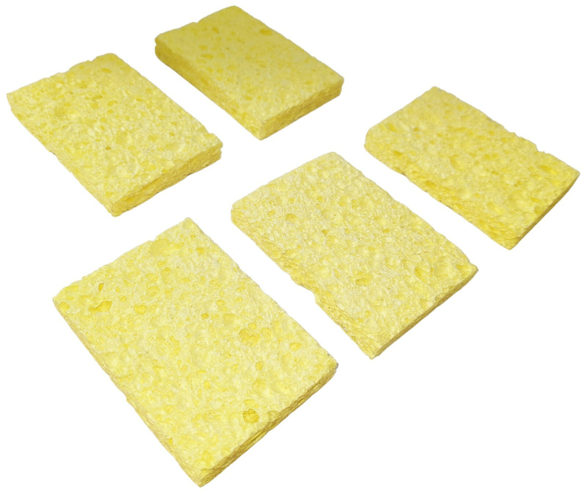 5 Pack Soldering Iron Tip Cleaning Sponge (2" x 2.75" x 0.40"), Ideal for 060842