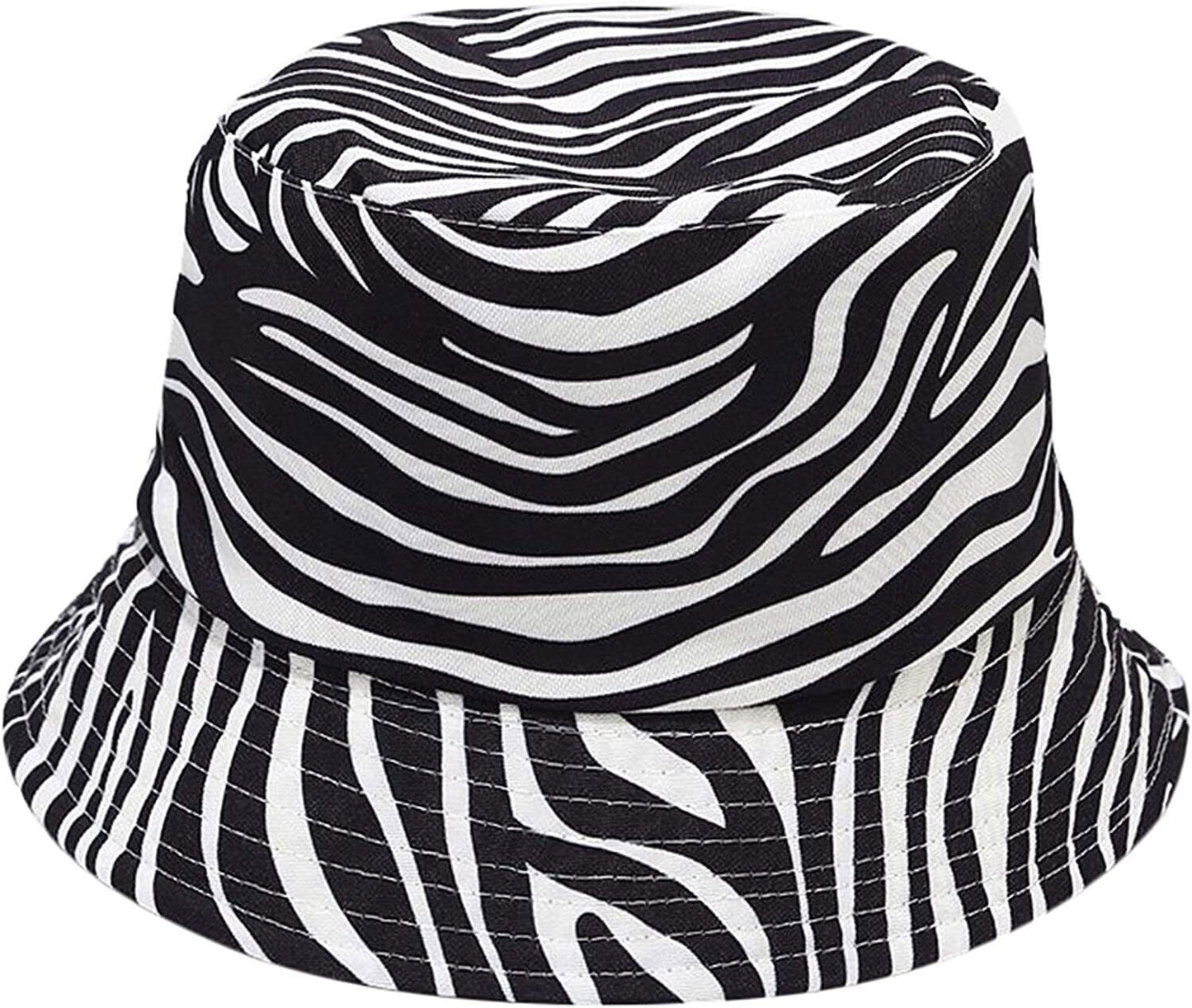 Unisex 100% Cotton Bucket Hat Boonie Hunting Fishing Outdoor Reversible Cap