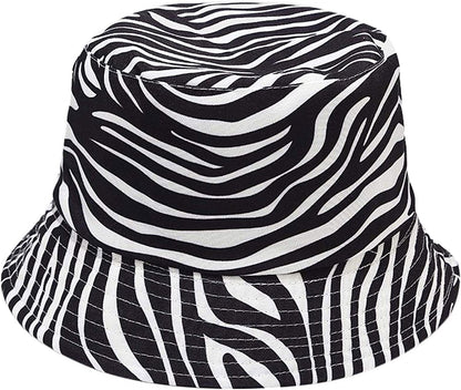 Unisex 100% Cotton Bucket Hat Boonie Hunting Fishing Outdoor Reversible Cap