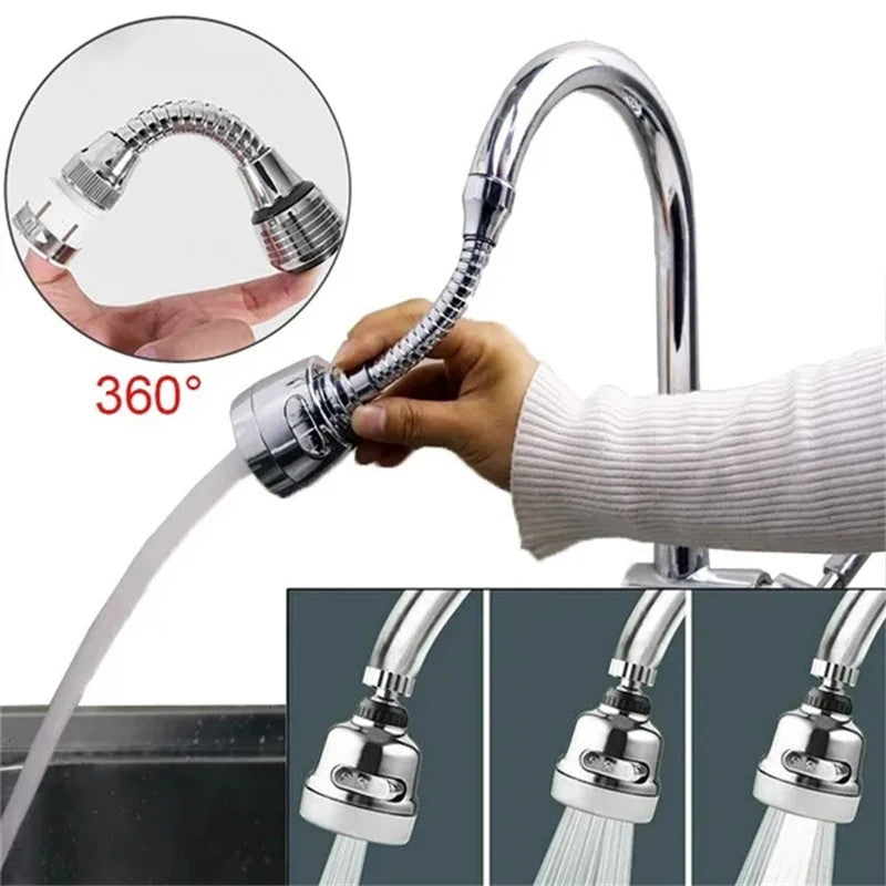 360 Degree Rotating Faucet Movable Kitchen Tap Head Water Saving Nozzle Sprayer