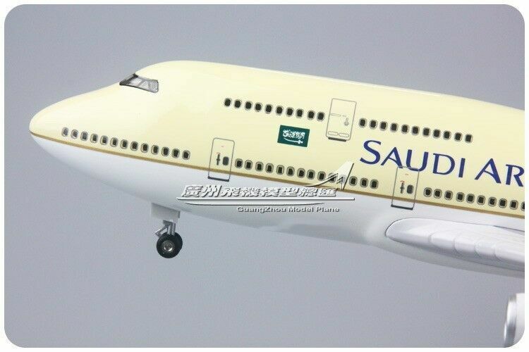 47CM 1:150 SAUDI ARABIAN BOEING 747-400 Airplane Landing Gears Resin Model