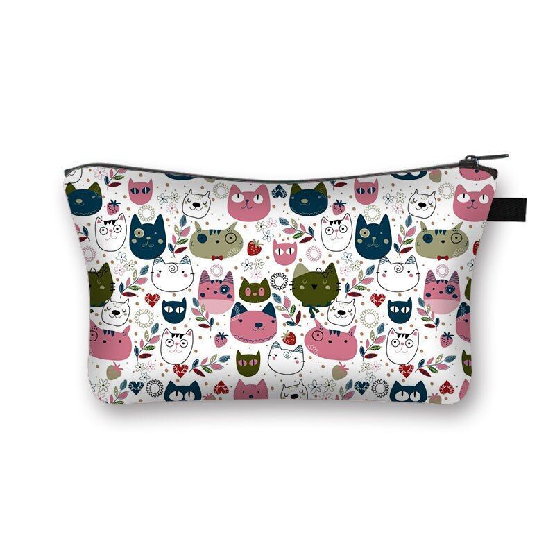 Cosmetic Bag Cartoon Toiletries Purse Small Clutch Makeup Handbag 13*15*21CM 1PC