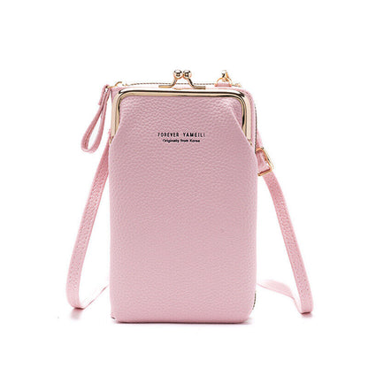 Ladis Fashion Female Mini PU Leather Shoulder Messenger Bag Small Crossbody Bags