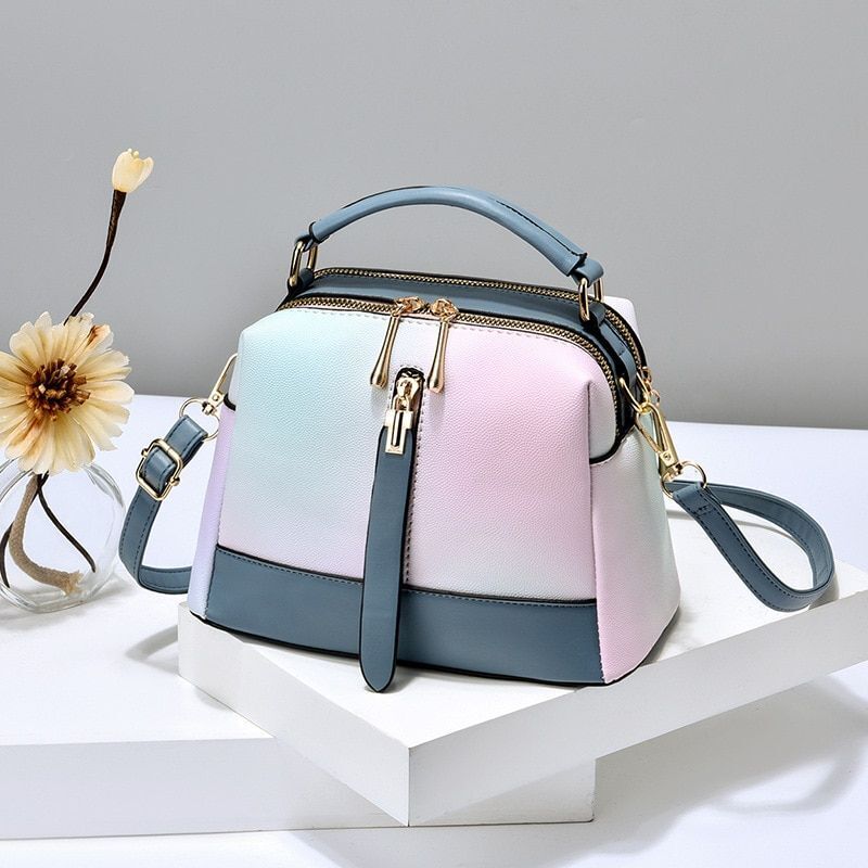 Fashion Bag Gradient Small Tote Crossbody Purse Shoulder Crossbody Bag Polyester