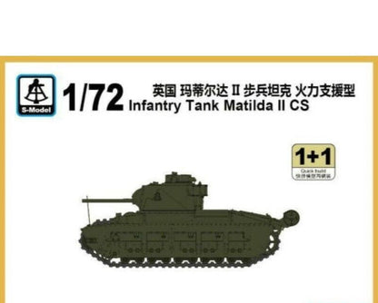 S-Model PS720057 1/72 Infantry Tank Matilda II CS 1+1 Plastic Model Kit