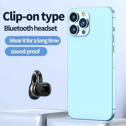 Bluetooth 5.3 Wireless Earbuds Ear Clip Bone Conduction Headphones Sport Headset
