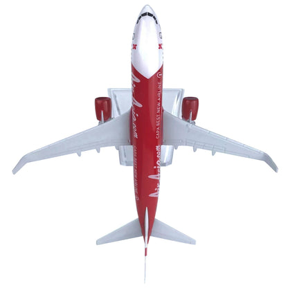 16cm Diecast Alloy 1/400 Scale Red Air Asia Airlines B737 Airplane Model Toy