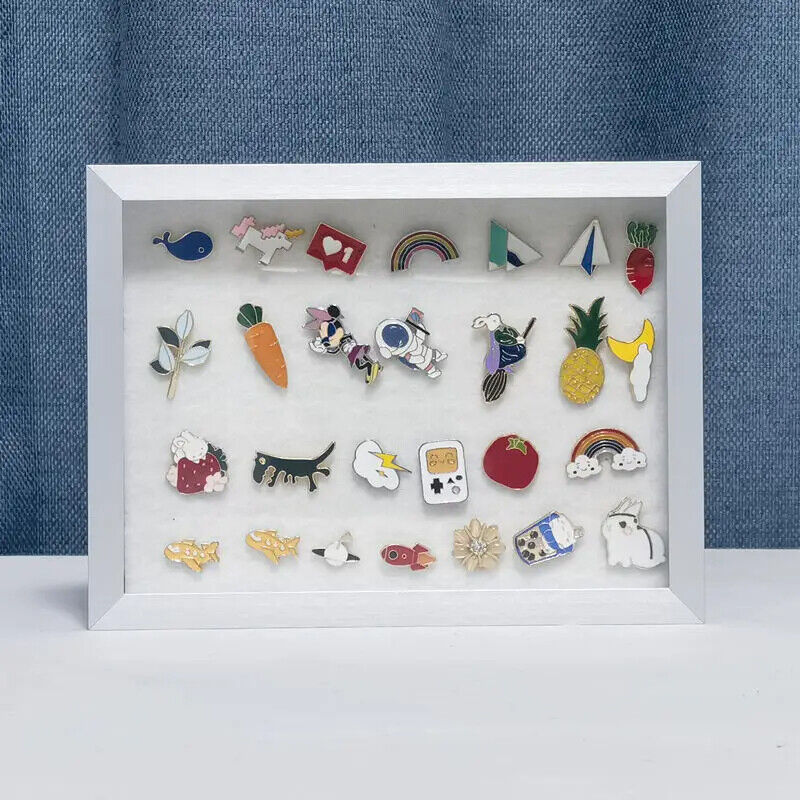 Jewelry Storage Box 2 In 1 Medal Display Frame Brooch Pins Coins Gems Organizers