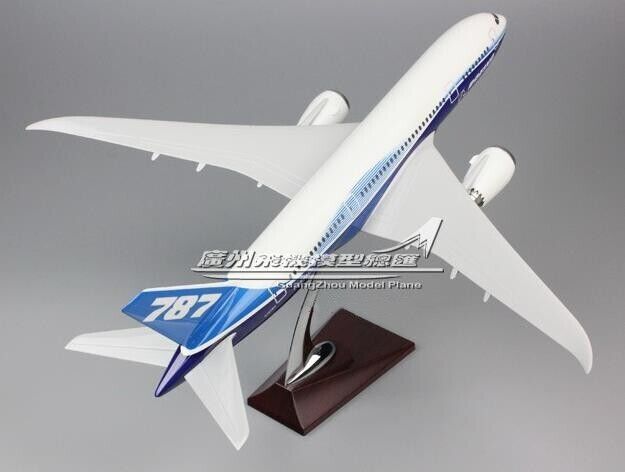 43CM 1:130 DREAM LINER BOEING 787 N787BX Passenger Airplane Resin Aircraft Model