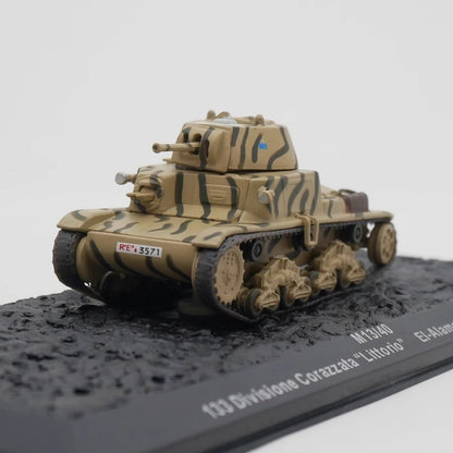 IXO 1:72 M 13/40 1942 WWII Italian Army Tank Alloy Military Model Ornament