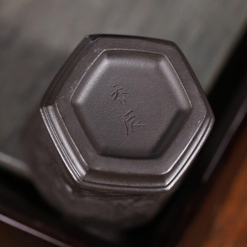 One Cup Real Yixing Zisha Tea Cup 100ml Hand Carved Pattern At Random Master Cup